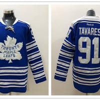 Men's Toronto Maple Leafs John Tavares #91 Blue Breakaway Jersey1