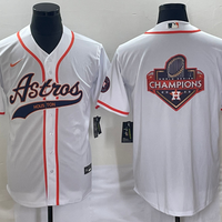 Men's Houston Astros White Replica Player Jersey1 Joint Edition