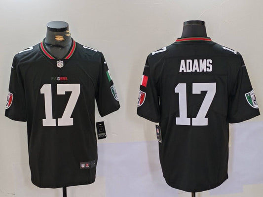 Men's Las Vegas Raiders Davante Adams #17 Black Vapor Limited Jersey1