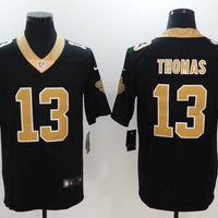 Men's New Orleans Saints Michael Thomas #13 Black Team Color Game Jersey1