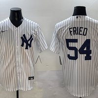 Men's New York Yankees1 Max Fried #54 White Home Limited Player Jersey