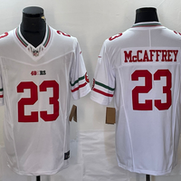 Men's San Francisco 49ers Christian McCaffrey #23 White Game Player Jersey1