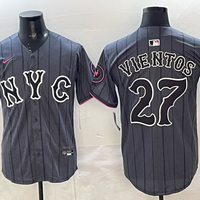 Men's New York Mets Mark Vientos #27 Graphite 2024 City Connect Limited Player Jersey