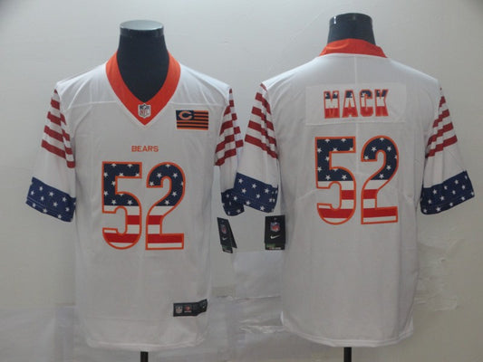 Men's Chicago Bears Khalil Mack #52 White Team Game Jersey1