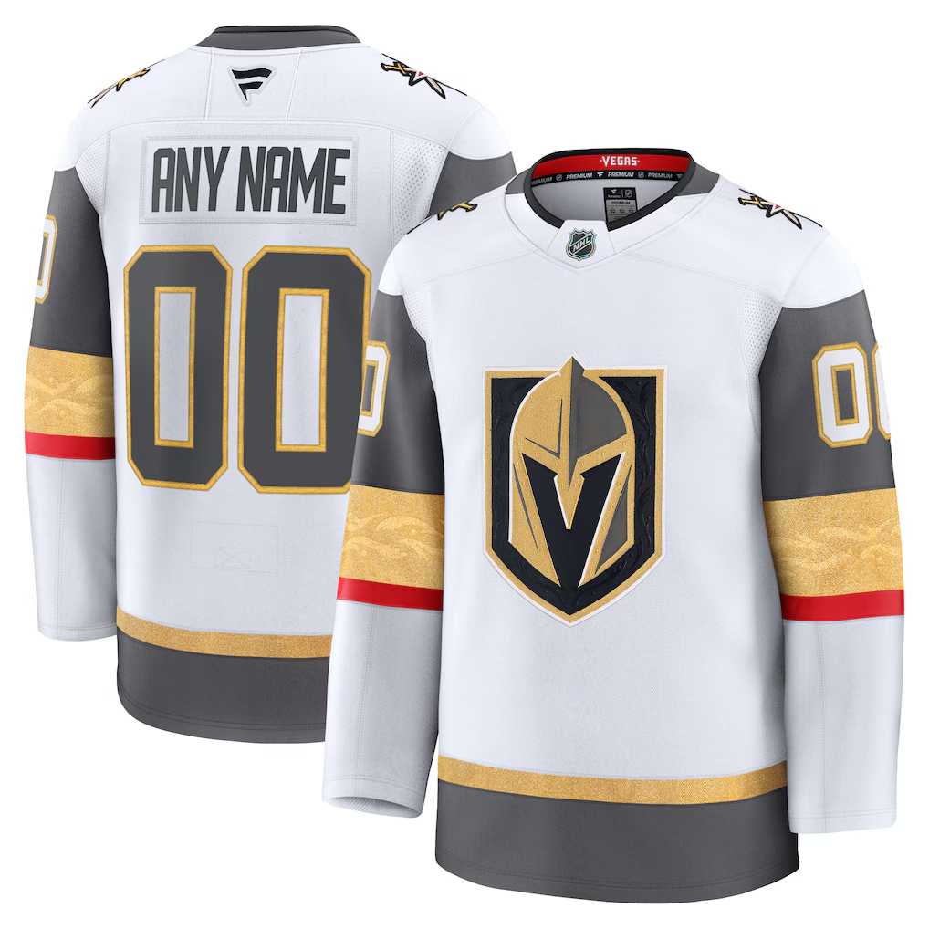 Men's Vegas Golden Knights Fanatics White Away Premium Custom Jersey