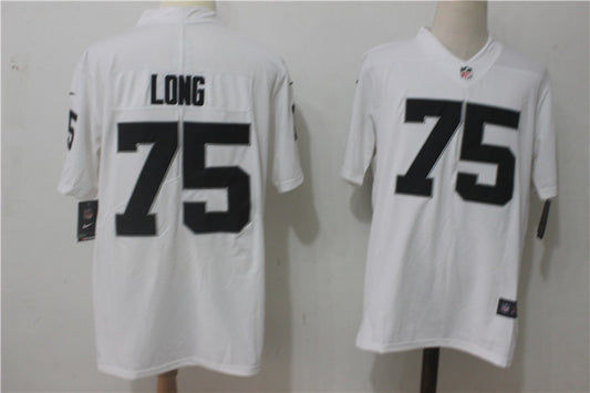 Men's Las Vegas Raiders Howie Long #75 White Game Player Jersey1