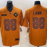 Men's Dallas Cowboys CeeDee Lamb #88 Brown 2023 Salute To Service Limited Jersey1
