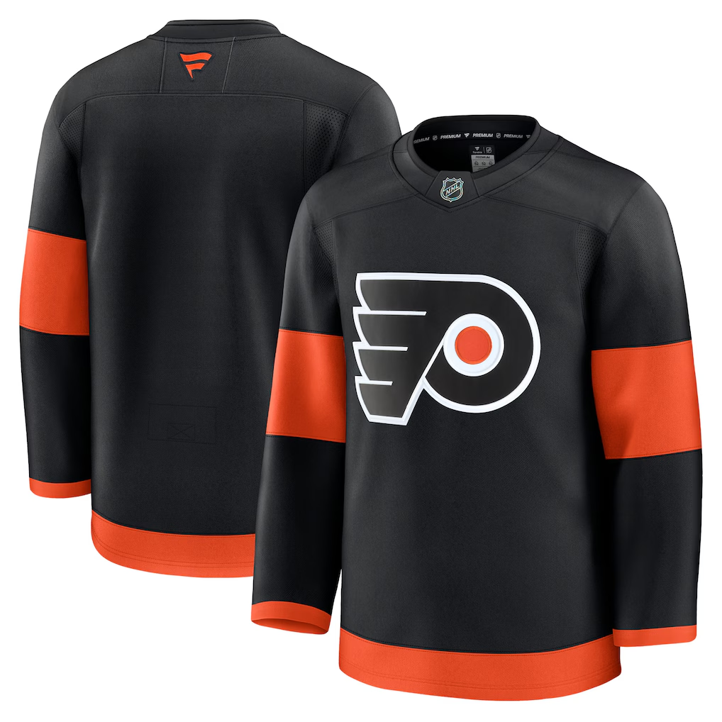 Men's Philadelphia Flyers Fanatics Black Premium Blank Jersey