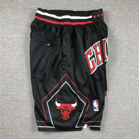 Men's Chicago Bulls Black Pocket Shorts1