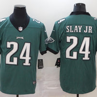 Men's Philadelphia Eagles Darius Slay Jr. #24 Midnight Green Game Jersey1