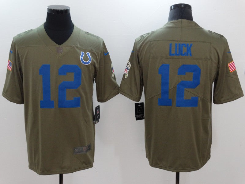 Men's Indianapolis Colts Andrew Luck Brown Game Jersey1