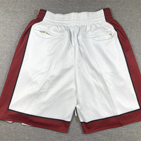 Men's Miami Heat White Pocket Shorts1