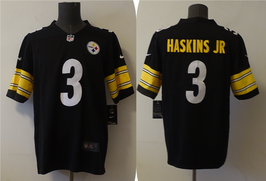 Men's Pittsburgh Steelers Dwayne Haskins Jr. #3 Black Game Jersey1