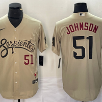 Men's Arizona Diamondbacks Randy Johnson #51 Sand City Connect Replica Player Jersey1
