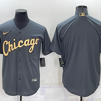 Men's Chicago White Sox Dark Gray Replica Blank Jersey1