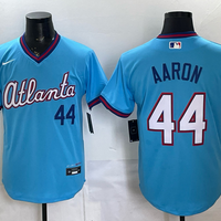 Men's Atlanta Braves Hank Aaron #44 Powder Blue 2026 City Connect Stadium Jersey