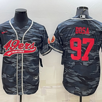 Men's San Francisco 49ers Nick Bosa #97 Grey Camouflage Player Jersey1 Joint Edition