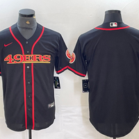 Men's San Francisco 49ers Black Joint Edition Blank Jersey1
