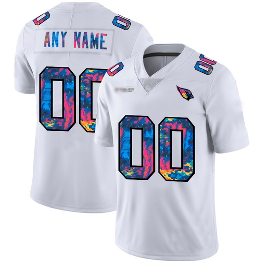 Custom1 Arizona Cardinals White Crucial Catch Vapor Limited Stitched Football Jerseys