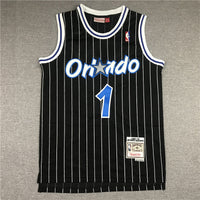 Men's Orlando Magic Penny Hardaway #1 Black Hardwood Classics Swingman Jersey1