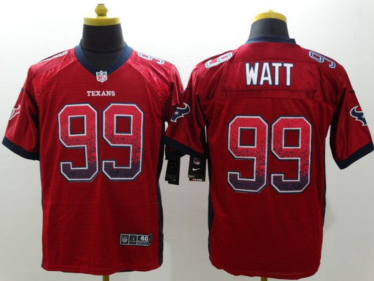 Men's Houston Texans J.J. Watt #99 Red Game Jersey1