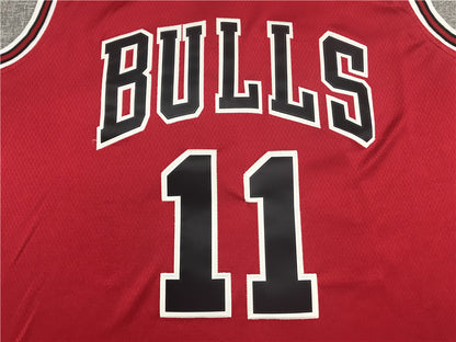 Men's Chicago Bulls DeMar DeRozan #11 Red Fast Break Replica Player Jersey1