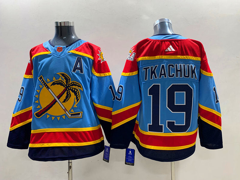 Men's Florida Panthers Matthew Tkachuk #19 Blue Home Breakaway Player Jersey1