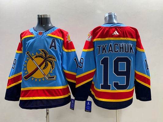 Men's Florida Panthers Matthew Tkachuk #19 Blue Home Breakaway Player Jersey1