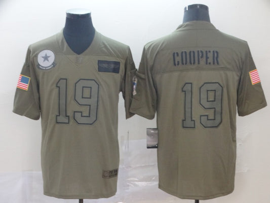 Men's Dallas Cowboys Amari Cooper #19 Brown Game Jersey1