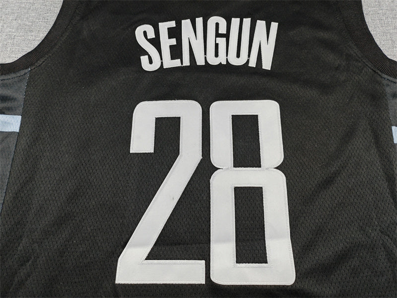 Men's Houston Rockets Alperen Sengun #28 Black Swingman Jersey - Statement Edition