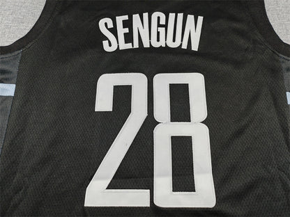 Men's Houston Rockets Alperen Sengun #28 Black Swingman Jersey - Statement Edition