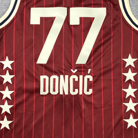 Men's Dallas Mavericks Luka Doncic #77 Red 2024 NBA All-Star Game Swingman Jersey1