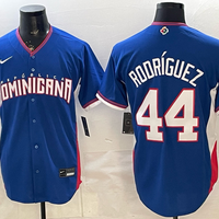 Men's Dominican Republic Baseball Julio Rodriguez #44 Royal 2026 World Baseball Classic Stadium Jersey