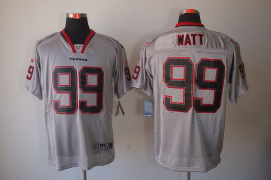 Men's Houston Texans J.J. Watt #99 Gray Game Jersey1