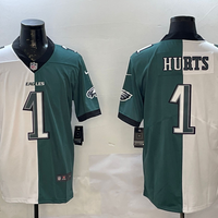 Men's Philadelphia Eagles Jalen Hurts #1 White/Green Game Player Jersey1