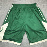 Men's Milwaukee Bucks Green Basketball Shorts1
