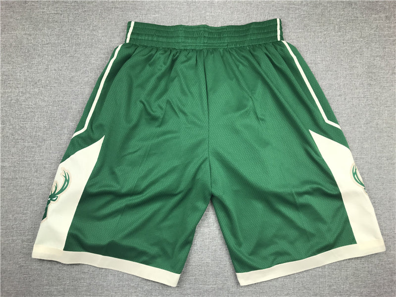 Men's Milwaukee Bucks Green Basketball Shorts1