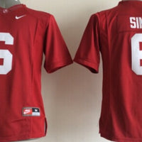 Men's Alabama Crimson Tide Blake Sims #6 Crimson Player Game Jersey