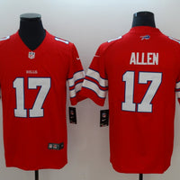 Josh Allen #17 Buffalo Bills Red Alternate Game Player Jersey - JerseysFreak