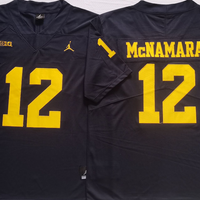 Men's Michigan Wolverines Cade McNamara #12 Navy Alumni Player Game Jersey