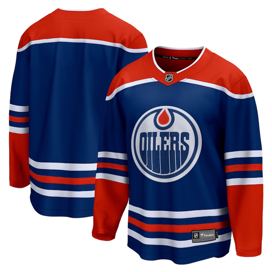 Men's Edmonton Oilers Royal Home Breakaway Blank Jersey1