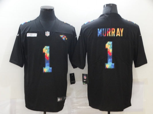 Men's Arizona Cardinals #1 Kyler Murray Black Authentic Game Jersey1