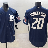 Men's Detroit Tigers Spencer Torkelson #20 Navy Replica Player Jersey1