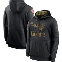 New England Patriots 2020 Salute to Service Black Hoodie