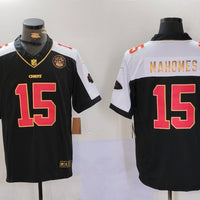 Men's Kansas City Chiefs Patrick Mahomes #15 Black Vapor F.U.S.E. Limited Jersey1