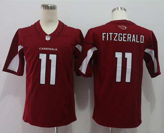 Men's Arizona Cardinals Larry Fitzgerald #11 Red Game Jersey1