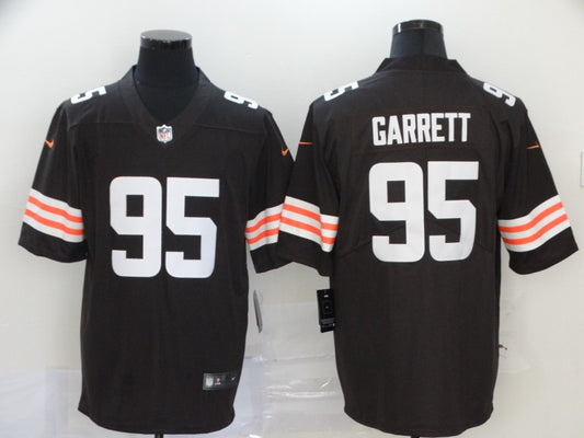 Men's Cleveland Browns Myles Garrett #95 Brown Game Player Jersey1