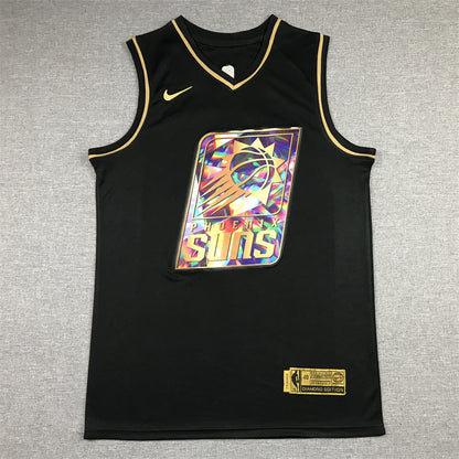 Men's Phoenix Suns Devin Booker #1 Black Swingman Player Jersey1