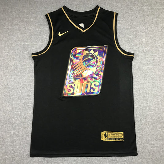 Men's Phoenix Suns Devin Booker #1 Black Swingman Player Jersey1
