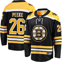 Men's Boston Bruins Andrew Peeke #26 Fanatics Black Home Breakaway Jersey